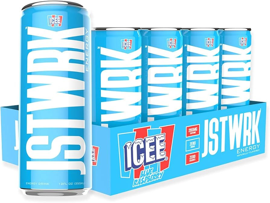 JST WRK Energy Drink - 12-Pack, Sugar Free, Zero Calories, No Sugar Alcohols, 12 Fl Oz., 200 mill... | Amazon (US)