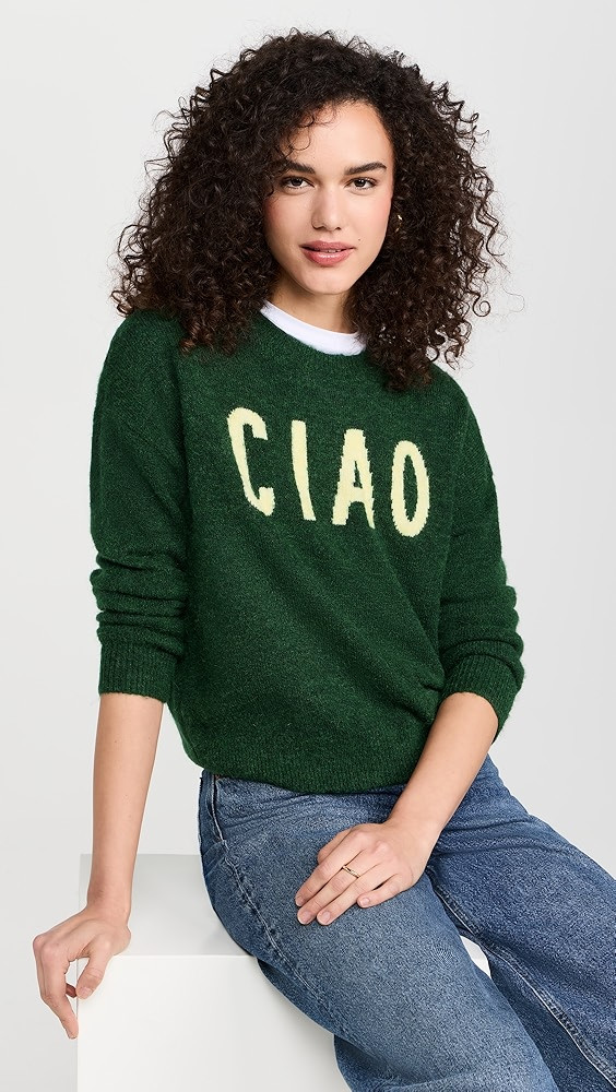 SUNDRY Ciao Crew Neck Sweater | Shopbop | Shopbop