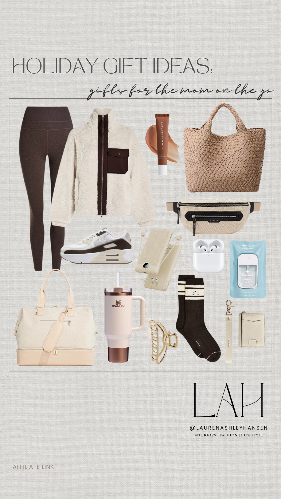 A curated gift guide for the mom on the go!! Some of my favorite pieces that I use daily and couldn’t love more! 

#LTKGiftGuide #LTKStyleTip #LTKHoliday