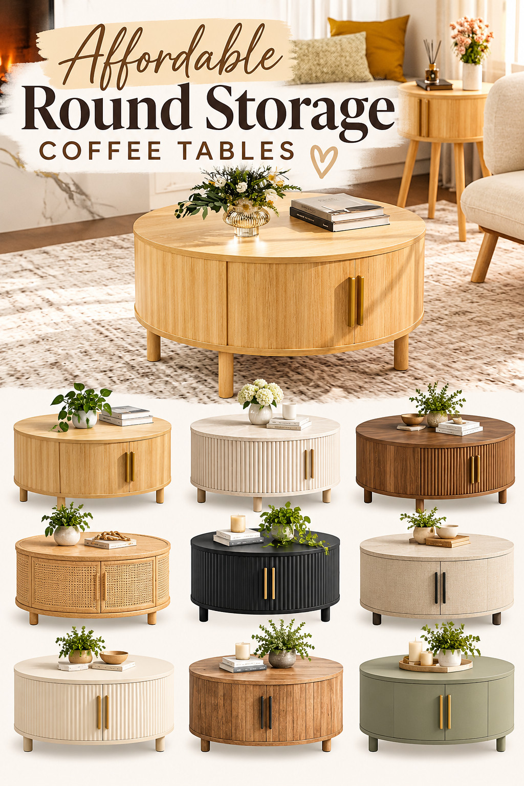 Affordable Round Storage Coffee Tables for Stylish Living Rooms

Upgrade your living room with affordable round storage coffee tables that combine style and function! From modern farmhouse wood finishes to fluted designs, rattan details, and hidden storage compartments, these trendy coffee tables are perfect for keeping your space organized. Discover budget-friendly living room furniture, small space storage solutions, and beautiful coffee table ideas for a cozy, modern home!

#AffordableHomeDecor #CoffeeTables #RoundCoffeeTable #StorageCoffeeTable #LivingRoomDecor #LivingRoomIdeas #HomeDecor #BudgetHomeDecor #AmazonHomeFinds #ModernFurniture #FarmhouseDecor #SmallSpaceLiving #HiddenStorage #FurnitureFinds #HomeInspo #CozyHome #InteriorDesign #NeutralHomeDecor #WoodFurniture #HomeOrganization #PinterestHomeDecor #affiliate 

 