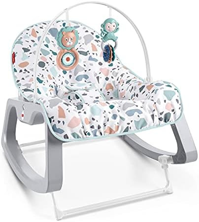 Fisher-Price Infant-to-Toddler Rocker - Pacific Pebble, Portable Baby Seat, Multi | Amazon (US)