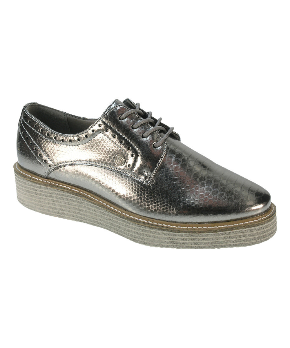 BEPPI Women's Oxfords SILVER - Silver Embossed Oxford - Women | Zulily