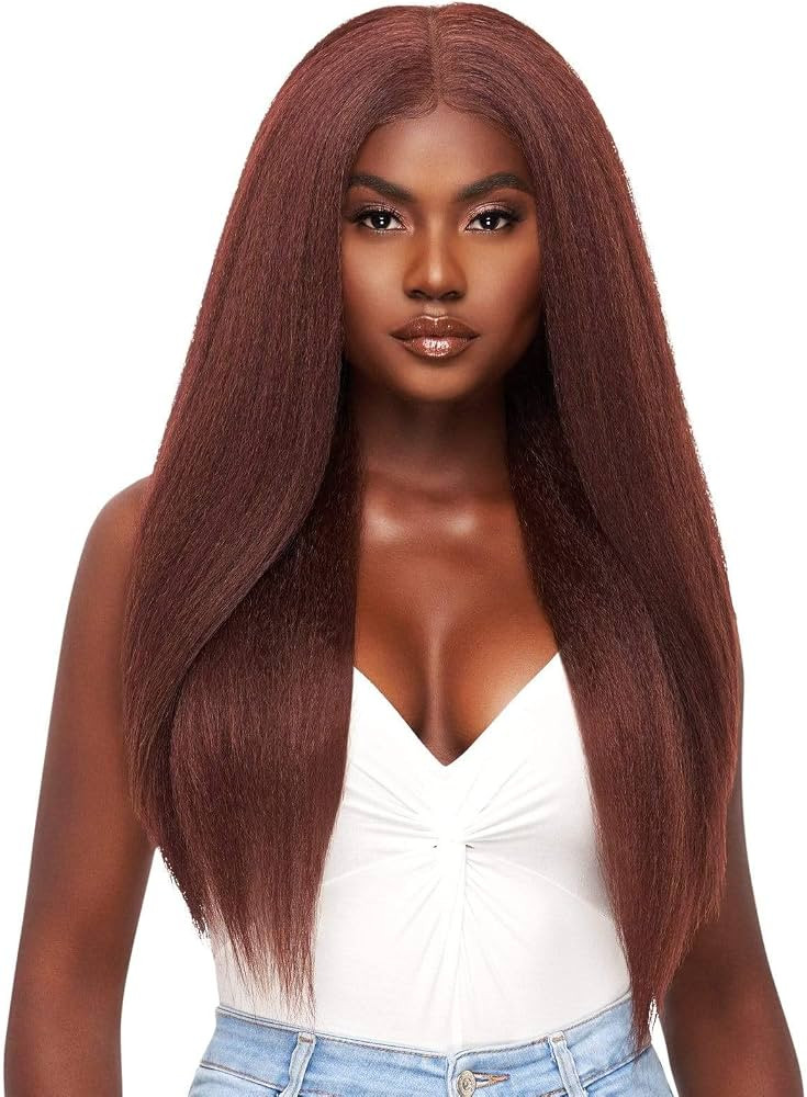 Outre Perfect Hair Line Synthetic 13x6 Faux Scalp Lace Front Wig - KATYA (1B Off Black) | Amazon (US)