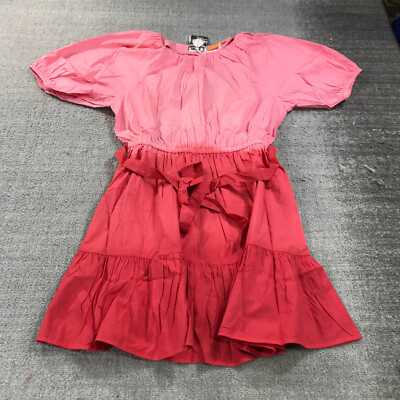 New Oliphant Dress Women Large Crew Flirty 1224V Ombre Button Front Poplin Mini  | eBay | eBay US