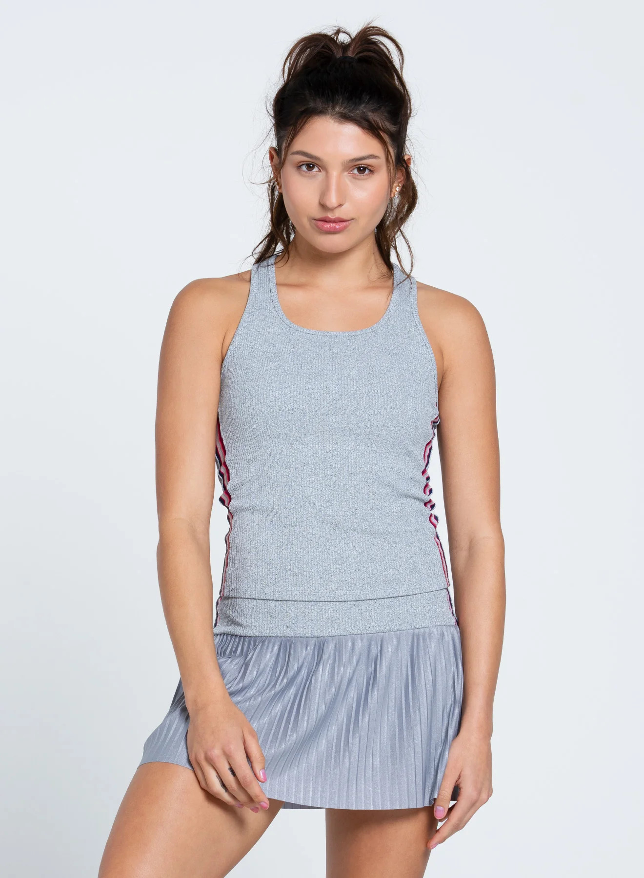 Berry Stripe Rib Tank | Lucky in Love