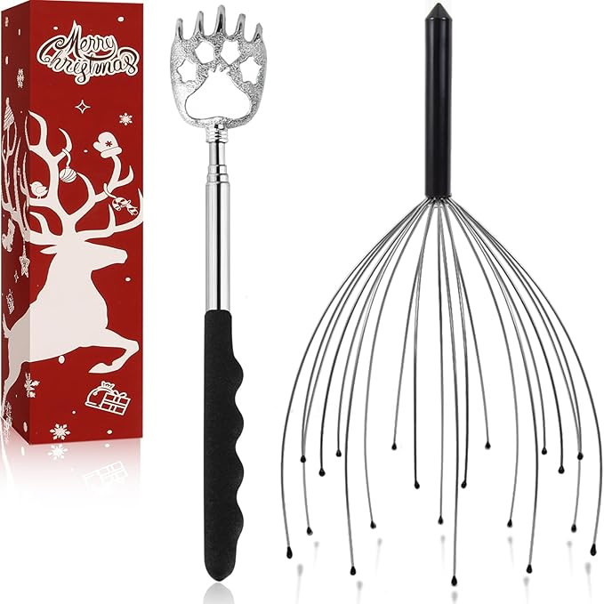 Yeipis Scalp Massagers, 20 Fingers Hand-held Massage Tingle, Massagers for Deep Relaxation, Stres... | Amazon (US)