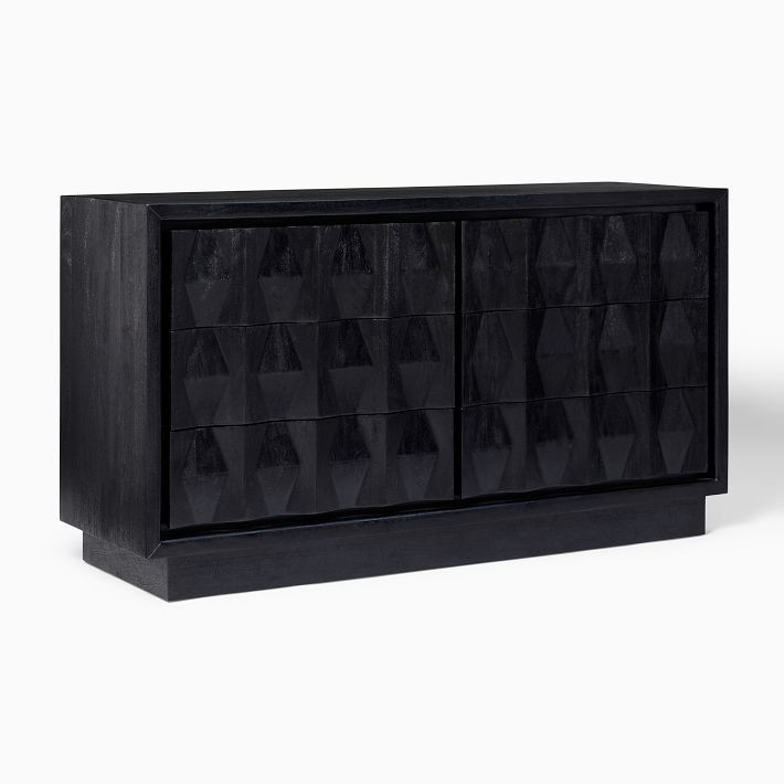 Carved Pattern 6-Drawer Dresser (62") | West Elm (US)