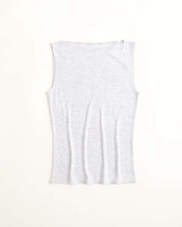 Featherweight Rib Slash Top | Abercrombie & Fitch (US)