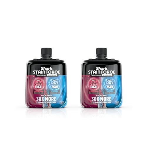 Shark StainForce Dual-Formula Refill Cartridge, Value 2-pack, Stain & Odor Remover for Shark StainForce Portable Stain Cleaner, for Carpet, Area Rug, Upholstery, Cars, 2x 16.9oz, BNDHXCM500 | Amazon (US)