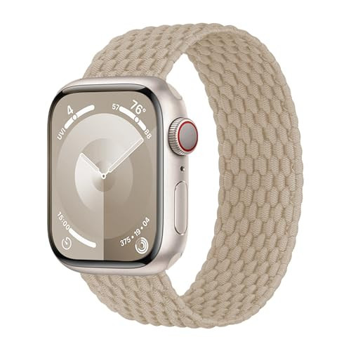 Braided Solo Loop for Apple Watch Band 40mm 41mm 38mm 44mm 45mm 42mm Ultra/2 49mm Men/Women,Stretchy Nylon Sport wristband Strap for iWatch Bands series 9/8/7/6 5/4/3/2/SE 40 44 38 42 41 45 mm | Amazon (US)