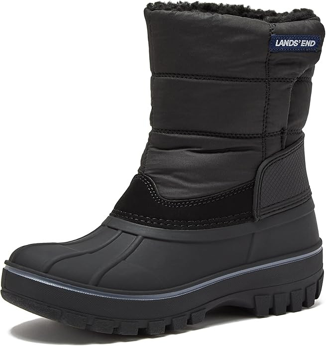 Lands' End Waterproof Kids Snow Boots - Insulated Warm Fleece Lined Winter Boots for Toddlers, Gi... | Amazon (US)