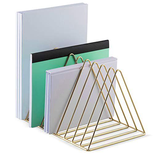Mindspace Triangle File Holder | Mail Sorter, Book Holder, Home Office Organizer | Gold File Orga... | Walmart (US)