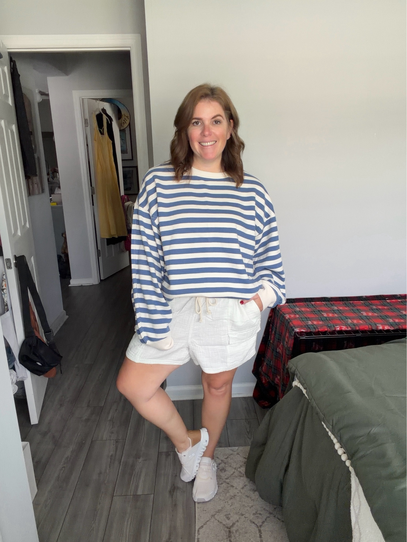An Aerie sweatshirt is my favorite! I literally wear them throughout the year! They run big, so I would go with your normal size, or if you want a more oversized fit, then size up! The sweatshirt is super soft and comes in a lot of color options! The sweatshirt is also on sale for $25!

#LTKSaleAlert #LTKootd #LTKMidsize