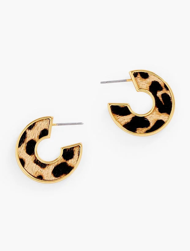 Leopard Hoop Earrings | Talbots