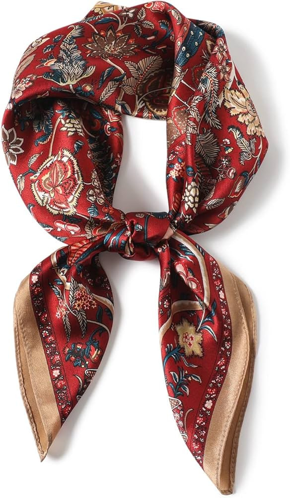 Multi-use Scarfs Silk Small Square Scarf Spring And Autumn Fashion All-match Scarf for Women, 68x... | Amazon (US)