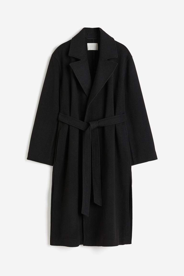 Tie Belt Coat - Black - Ladies | H&M US | H&M (US + CA)