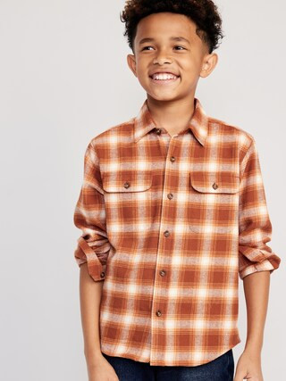 Soft-Brushed Flannel Pocket Shirt for Boys | Old Navy (US)