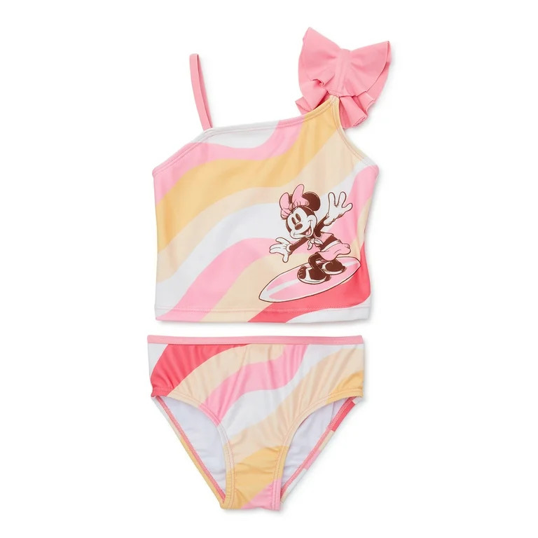 Character Toddler Girl Ruffle-Strap Tankini Swim Set, Sizes 12M-5T | Walmart (US)