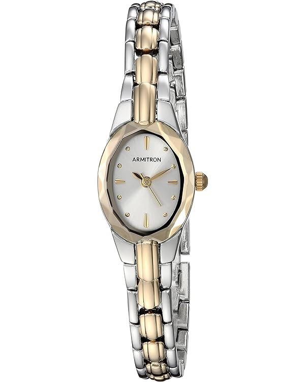 Armitron Women's Oval Faceted Crystal Bracelet Watch | Amazon (US)