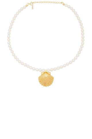 Jennifer Behr Siren Necklace in Gold Pearl from Revolve.com | Revolve Clothing (Global)