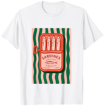 Sardines Tinned Fish Retro Graphic Summer for Men Women T-Shirt | Amazon (US)
