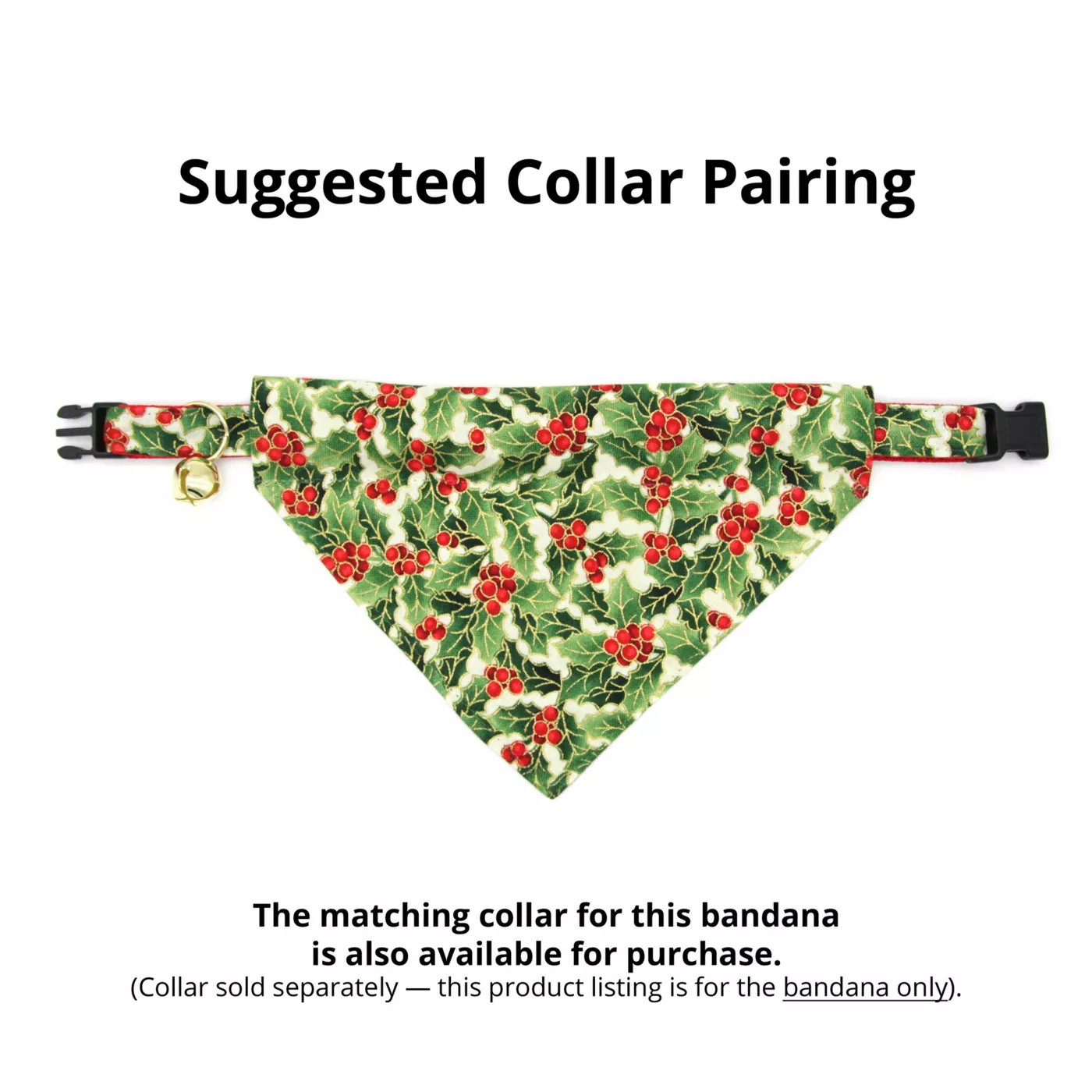 Made By Cleo Bandana- Holiday Holly | PetSmart