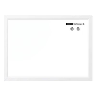 Quartet 17" x 23" Magnetic Dry-Erase Board Curved Frame - White | Target