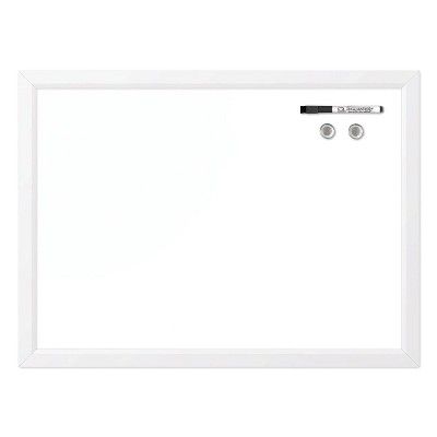Quartet 17" x 23" Magnetic Dry-Erase Board Curved Frame - White | Target