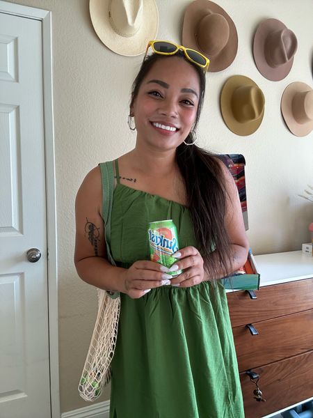 Love my @abercrombie dress for the summer, matching with the @sunkist watermelon lemonade soda which you can get at @walmart 💚 wearing a size M

#LTKSaleAlert #LTKxWalmart #LTKMidsize