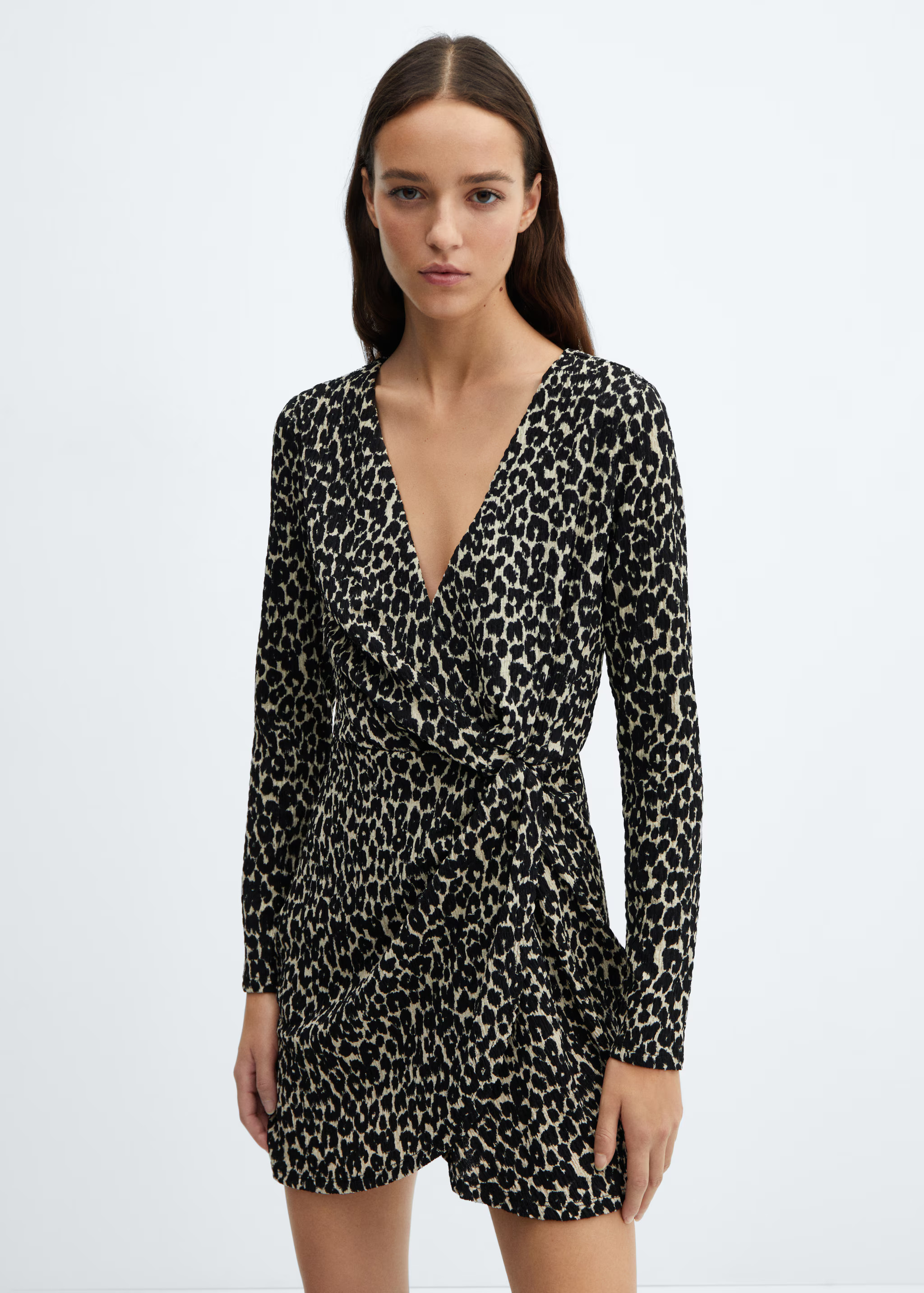 Texturiertes Animal-Print-Kleid | MANGO (DE)