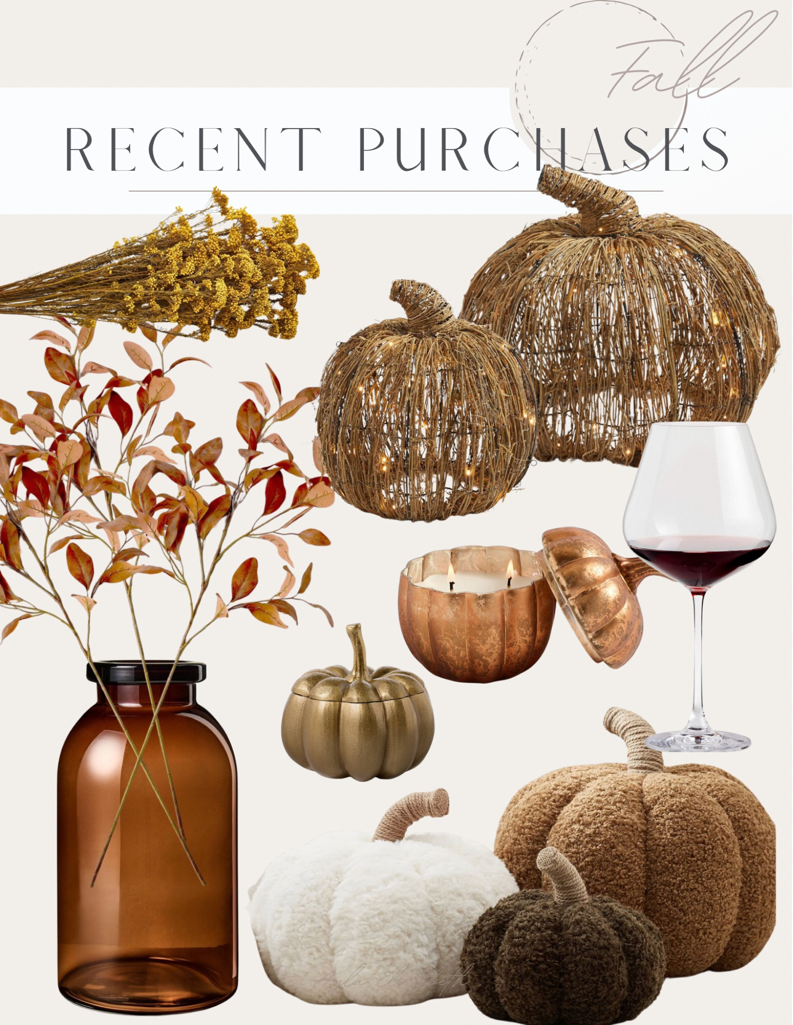 Fall recent purchases for the home 😍 #pumpkins #pumpkinpillows #wineglasses #stems #vase #falldecor 

#LTKSeasonal #LTKFindsUnder100 #LTKHome