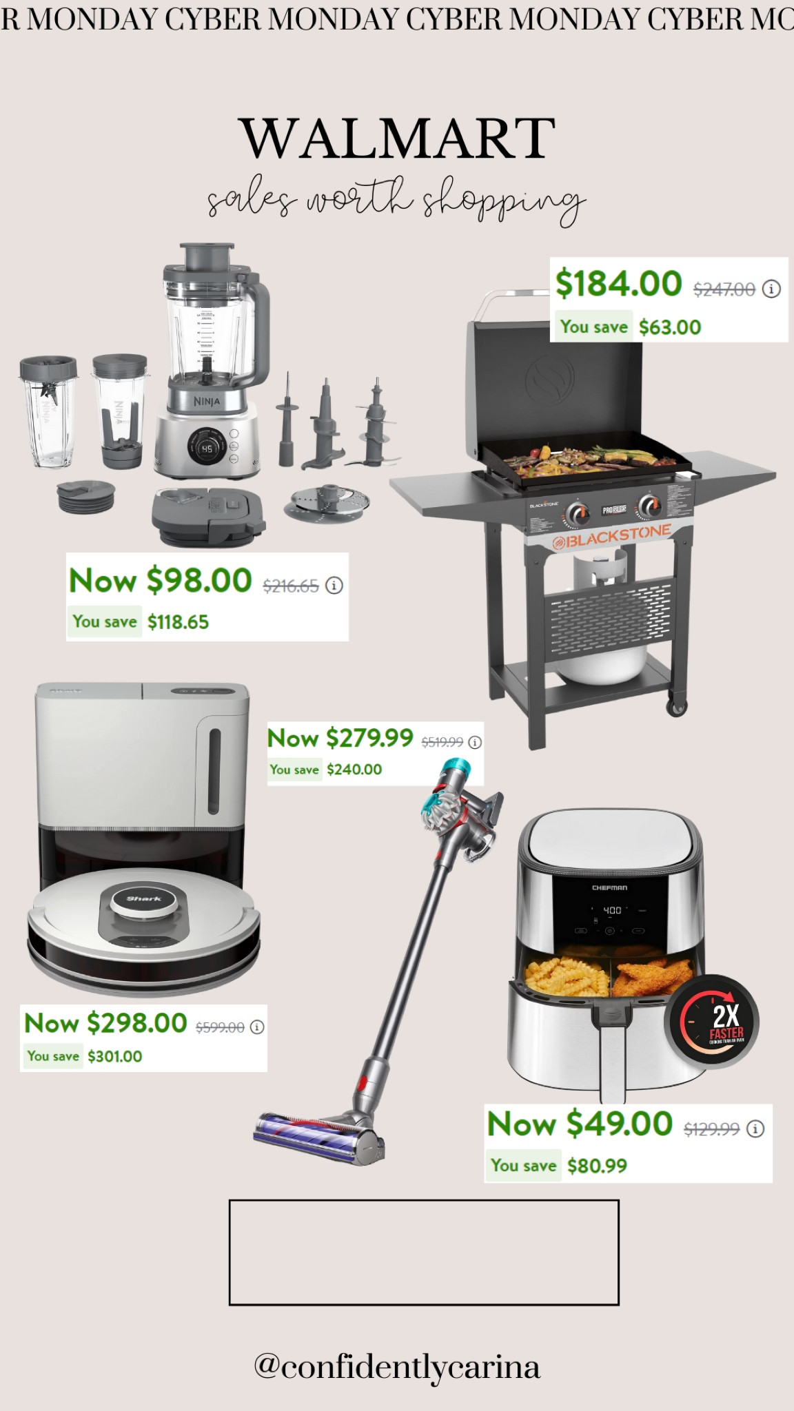 Lots of kitchen gadgets and vacuums on sale at Walmart for Cyber Monday!

#LTKhome #LTKsalealert #LTKCyberWeek