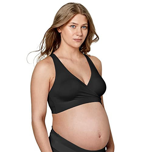 Medela Keep Cool Sleep Seamless Maternity and Nursing Bra with Full-Back Breathing Zone and Soft Touch Fabric, Black | Amazon (UK)