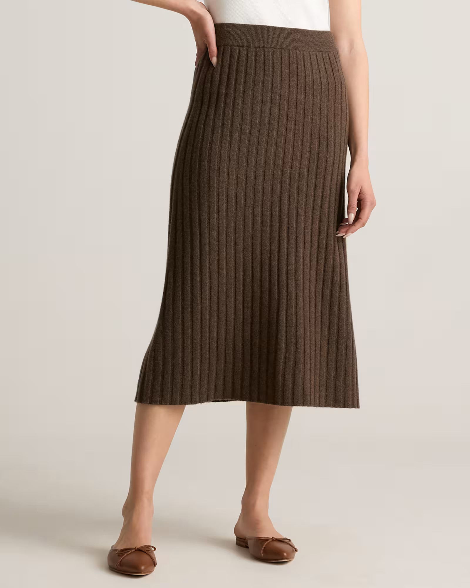 Mongolian Cashmere Midi Skirt | Quince