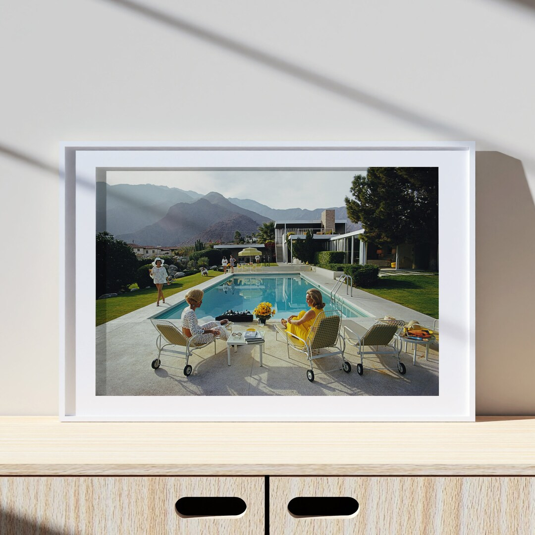 Slim Aarons Poolside Gossip Print Poster, Vintage Print, Photography Prints, High Society Photo P... | Etsy (US)