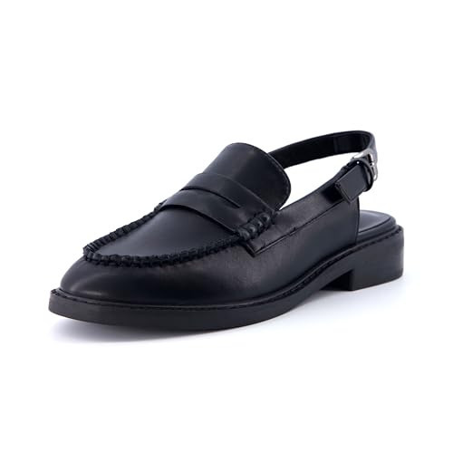 CUSHIONAIRE Women's Romance Sling Back Loafer +Memory Foam, Wide Widths Available, Black 6.5 | Amazon (US)