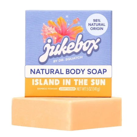 Jukebox Womens Bar Soap, Natural Bar Soap for Women, Island in the Sun, 5 Oz | Walmart (US)