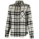 Mossy Oak Petite Womens Flannel Shirt, Buffalo Plaid Shirts for Women, Black Check, X-Large | Amazon (US)