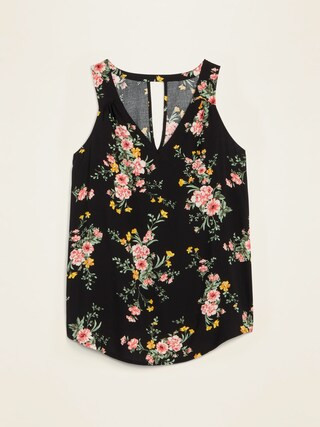 Sleeveless V-Neck Keyhole Top for Women | Old Navy (US)