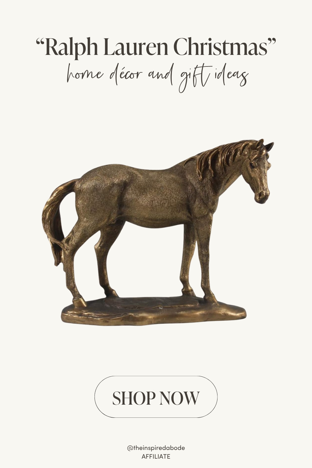 The equestrian touch every Ralph Lauren-inspired room needs — brass, classic, and beautifully timeless😍 

 #LTKGiftGuide #LTKHoliday #LTKHome