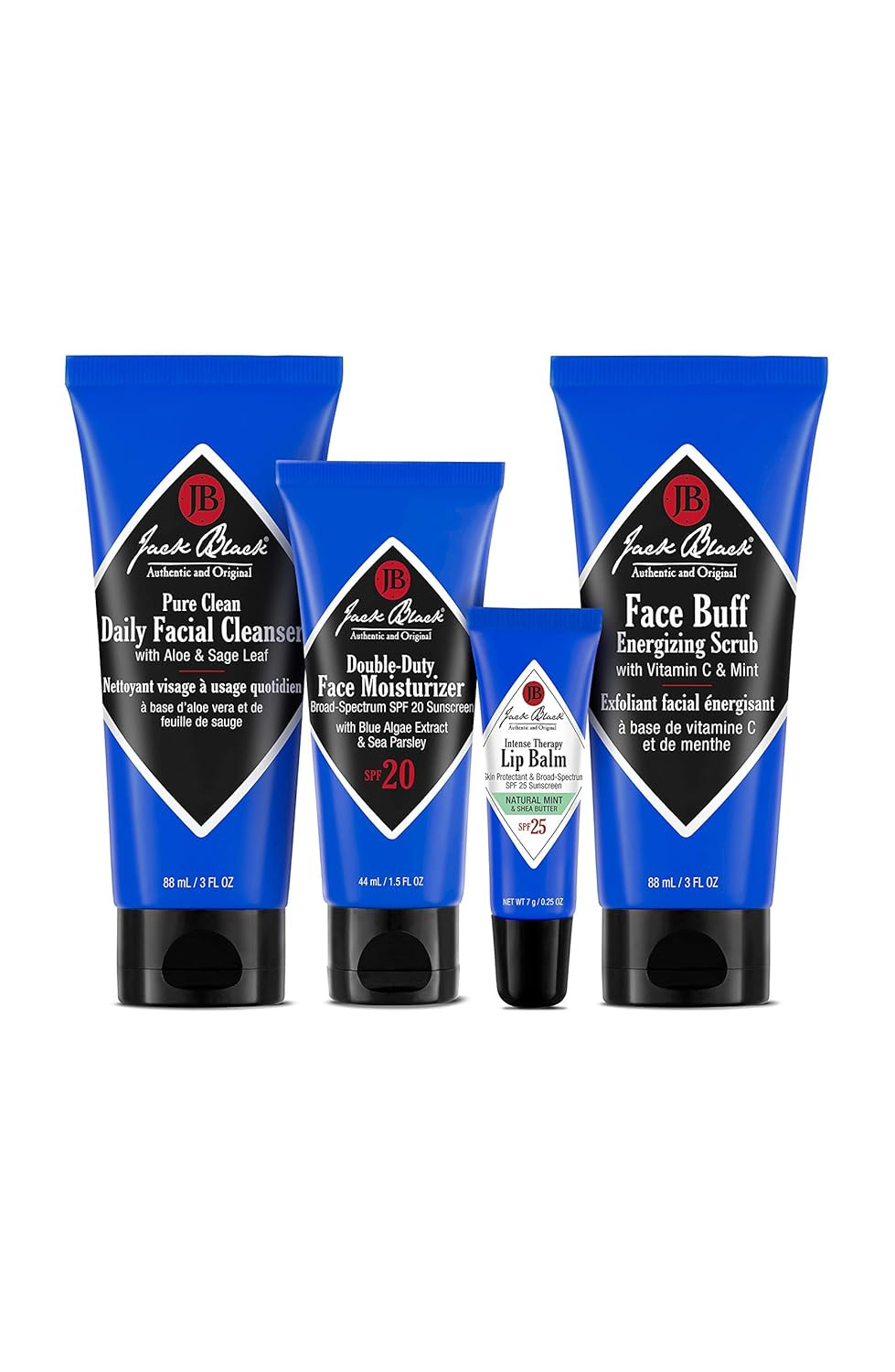Jack Black Skin Saviors Set – Pure Clean Daily Facial Cleanser, Double-Duty Face Moisturizer SP... | Amazon (US)
