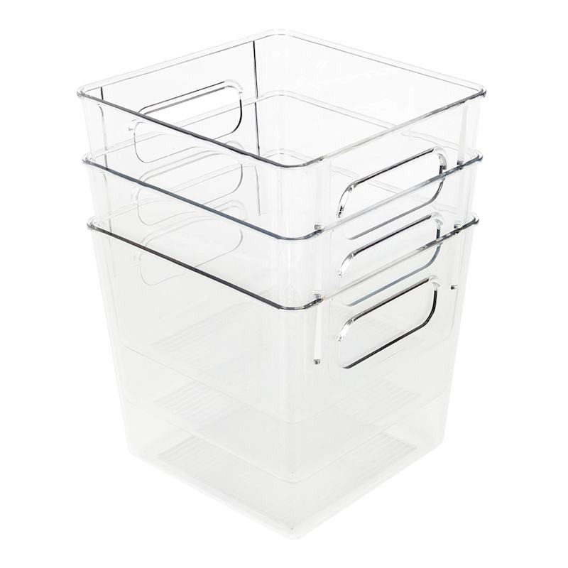 3-Pack Square Pantry Bin, Small | At Home
