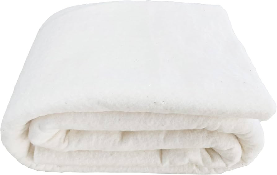 Vuwuma 45" x 60" Natural Cotton Quilt Batting for Quilting Fabric Sewing Crib Size | Amazon (US)