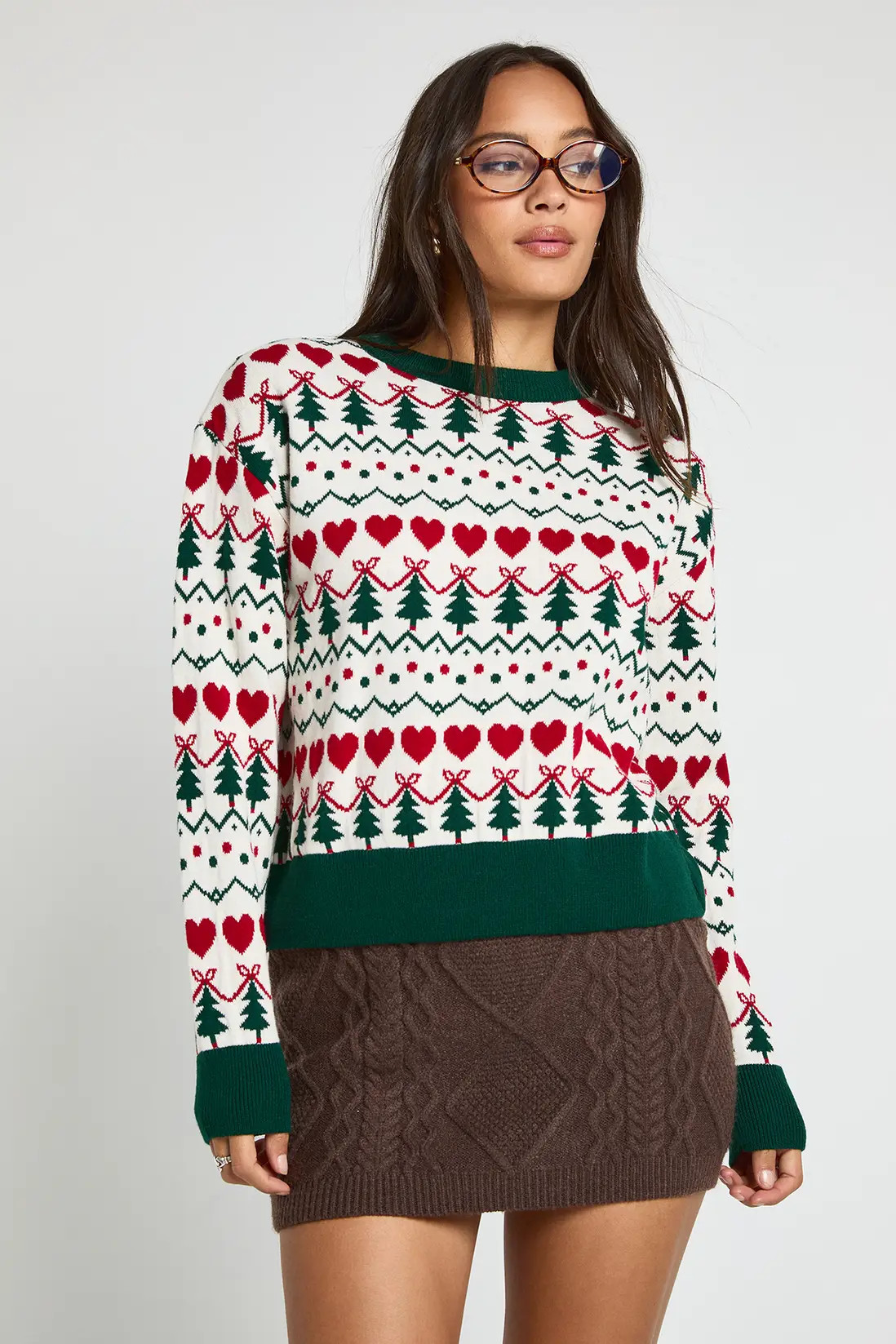 Jumpers & Cardigans | Christmas Tree Fairisle Christmas Jumper | boohoo | Debenhams UK