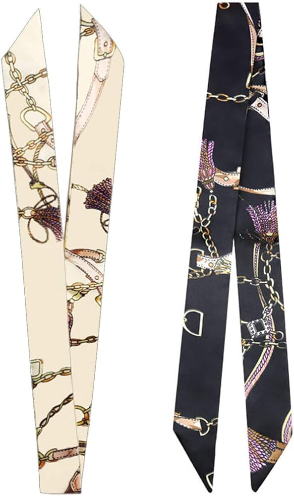 kcctoo 2/6/10Pack Scarf Bags for Women Handbag Scarfs Band Hair Neck Scarves Fashion Gifts | Amazon (US)