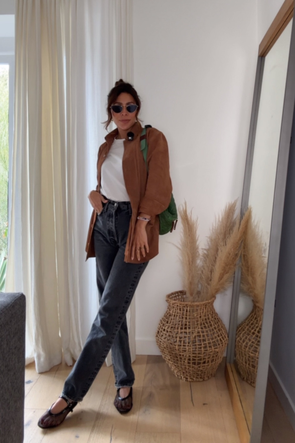 agolde 90s pinch waist and sezane tee and jacket - easy everyday ‘fit | I’m 5’3” 

#LTKStyleTip #LTKPetite #LTKSeasonal