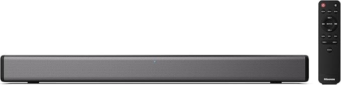 Amazon.com: Hisense HS214 2.1ch Sound Bar with Built-in Subwoofer, 108W, All-in-one Compact Desig... | Amazon (US)