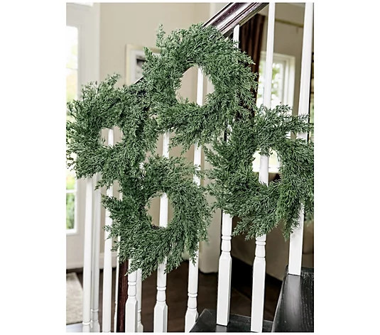 Simply Stunning Set of 4 Real Touch Mini Wreaths by Janine Graff - QVC.com | QVC