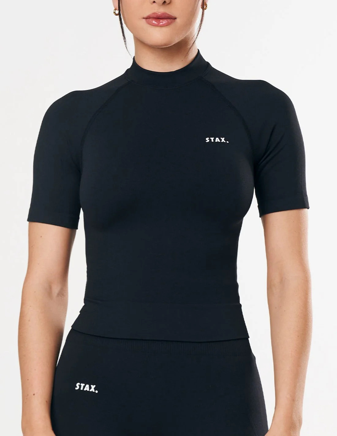 Premium Seamless High Neck Tee - Astro | STAX.