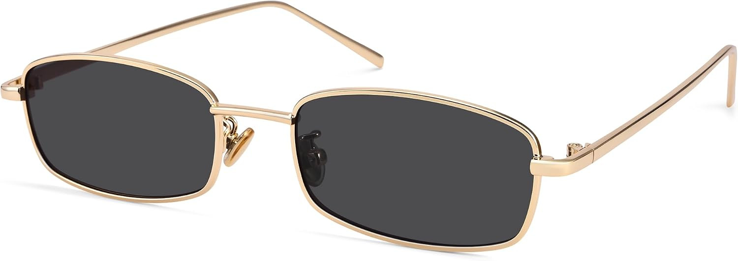 Rectangle Sunglasses for Women Y2K Retro 2000s Narrow UV400 Shades | Amazon (US)